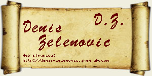 Denis Zelenović vizit kartica
